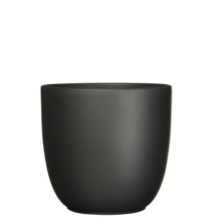 Tusca pot rond wit mat - h11xd12cm