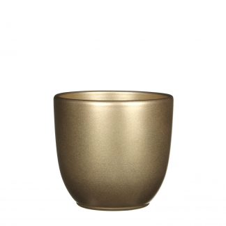 Tusca pot rond goud - h13xd13,5cm