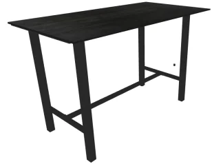 Bar Table Trespa Forest Grey 150 x 80 cm Charcoal