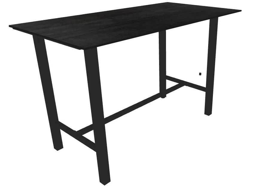 Bar Table Trespa Forest Grey 150 x 80 cm Charcoal