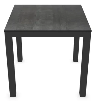 Briga Dining Table Trespa Forest Grey 80 x 80 cm Charcoal
