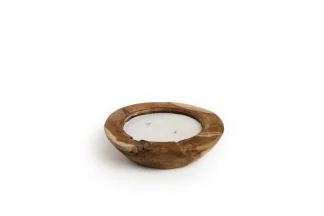 Candle Bowl 30 cm Ø Teak