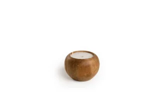 Candle Round Low Teak