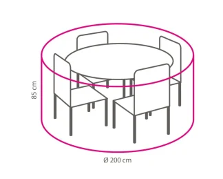 Cover For Orbital / Morena Dining Set 200 cm