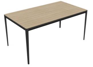 Elegante Dining Table Charcoal Trespa Bergamo 160 x 90 cm