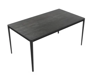Elegante Dining Table Charcoal Trespa Forest Grey 160 x 90 cm
